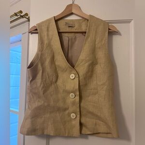 Jesse Kamm Linen Button-Up Vest